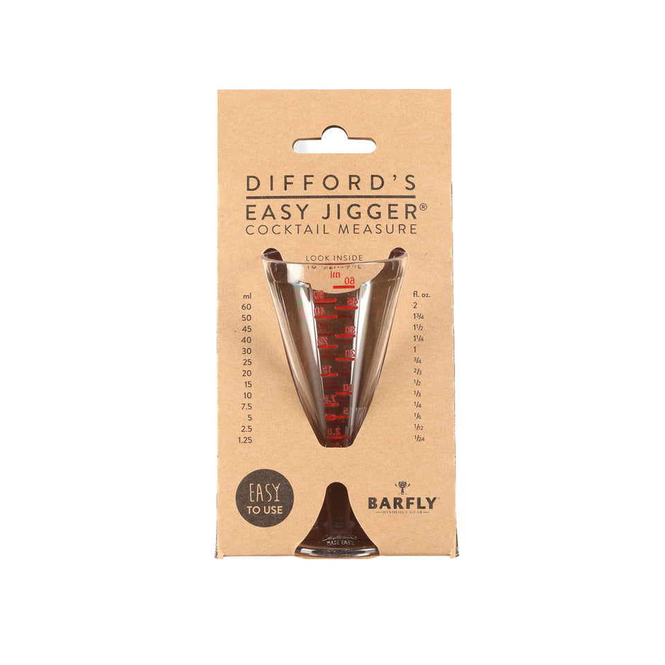 Difford’s Easy Jigger | Dual-Sided Cocktail Measure – Difford's Shop